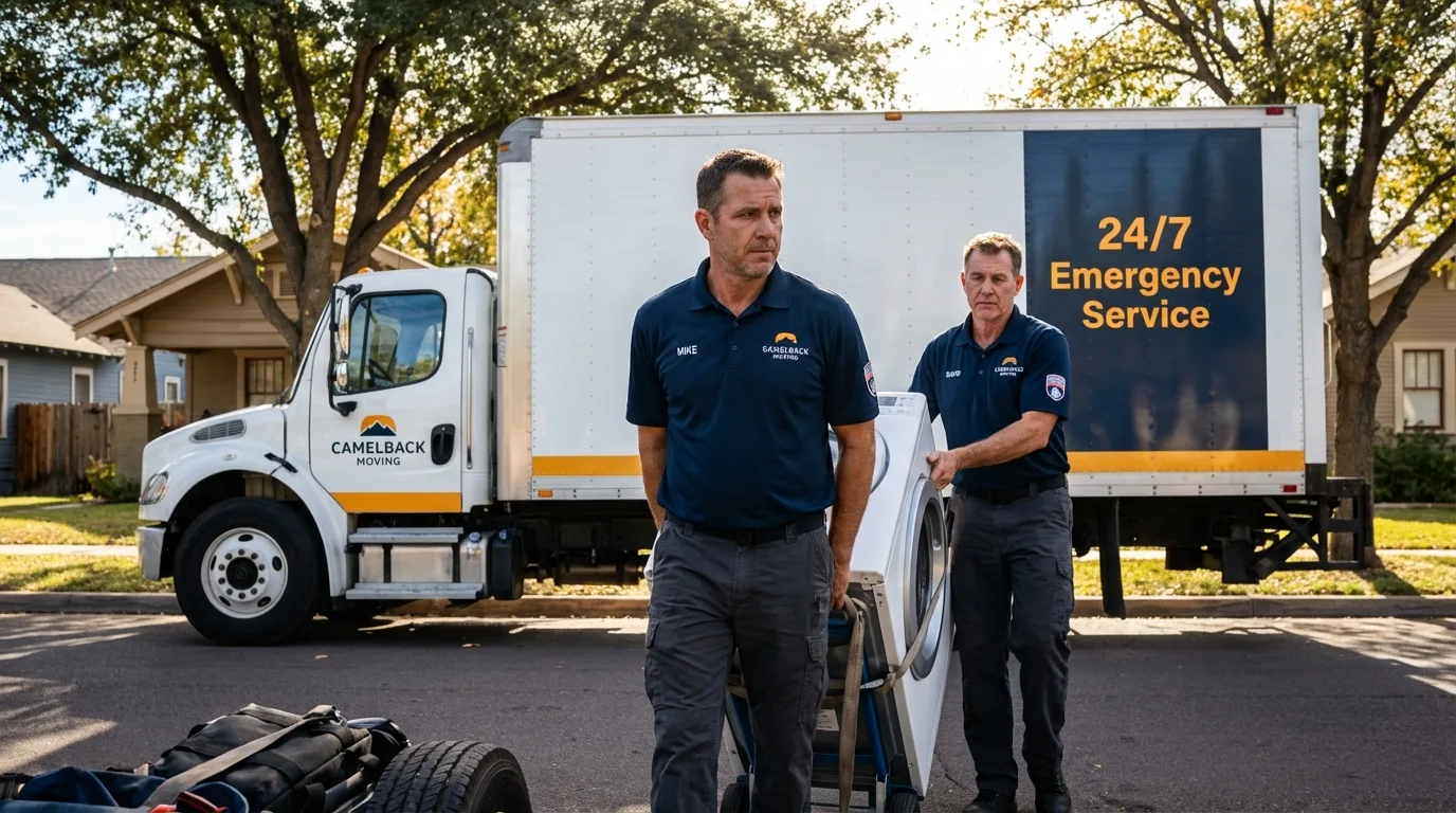 CamelBack Moving crew loading furniture in Stillman Valley, IL